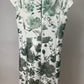 WES LEE ROSE WHITE GREEN DRESS SZ 4