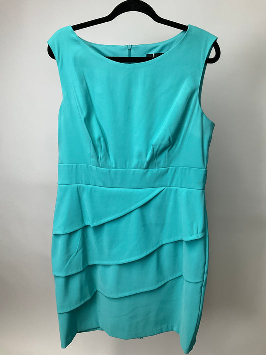 CONNECTED APPAREL TURQUOISE DRESS SZ 16