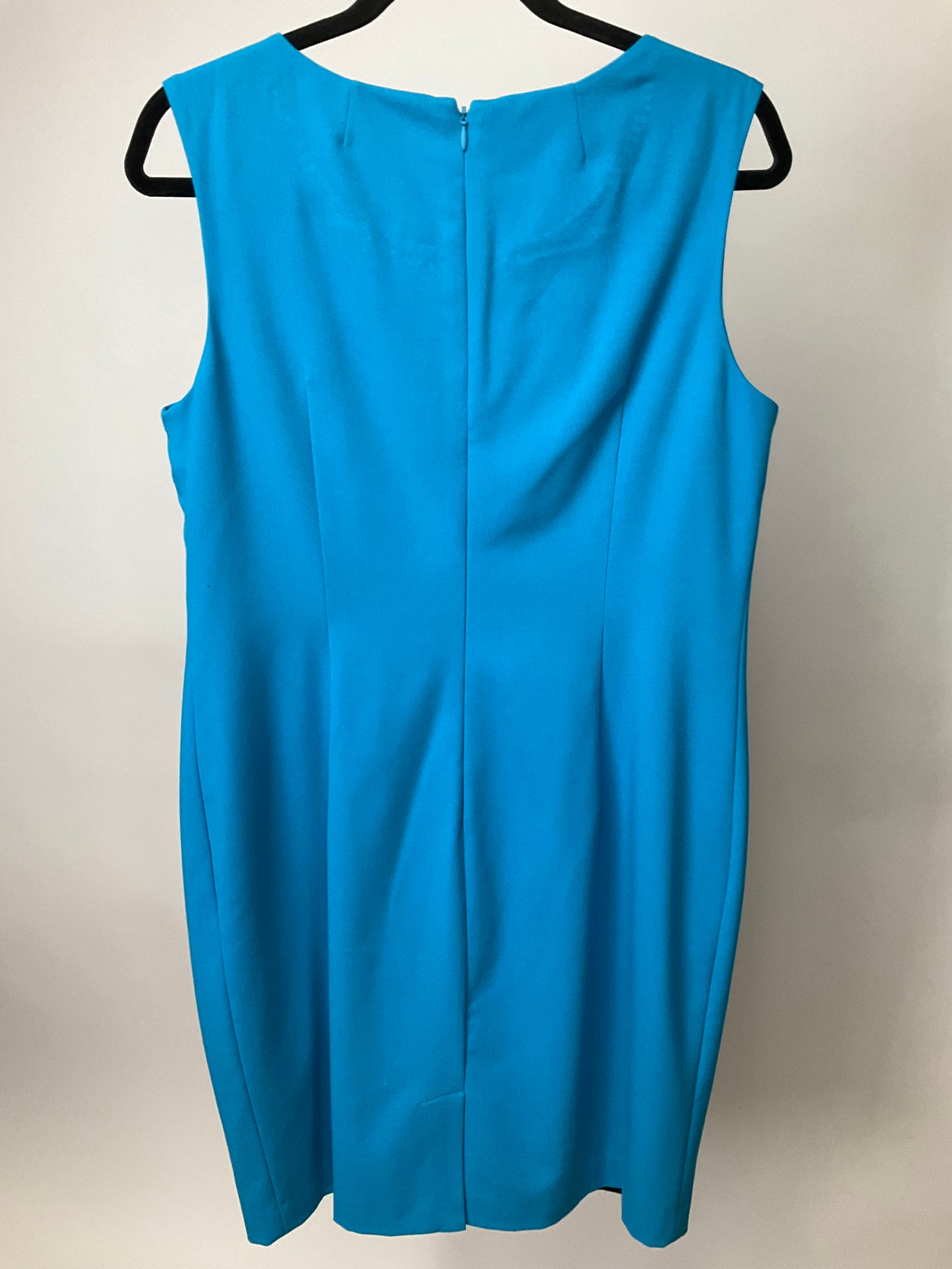 CALVIN KLEIN TURQUOISE/BLACK DRESS SZ 12