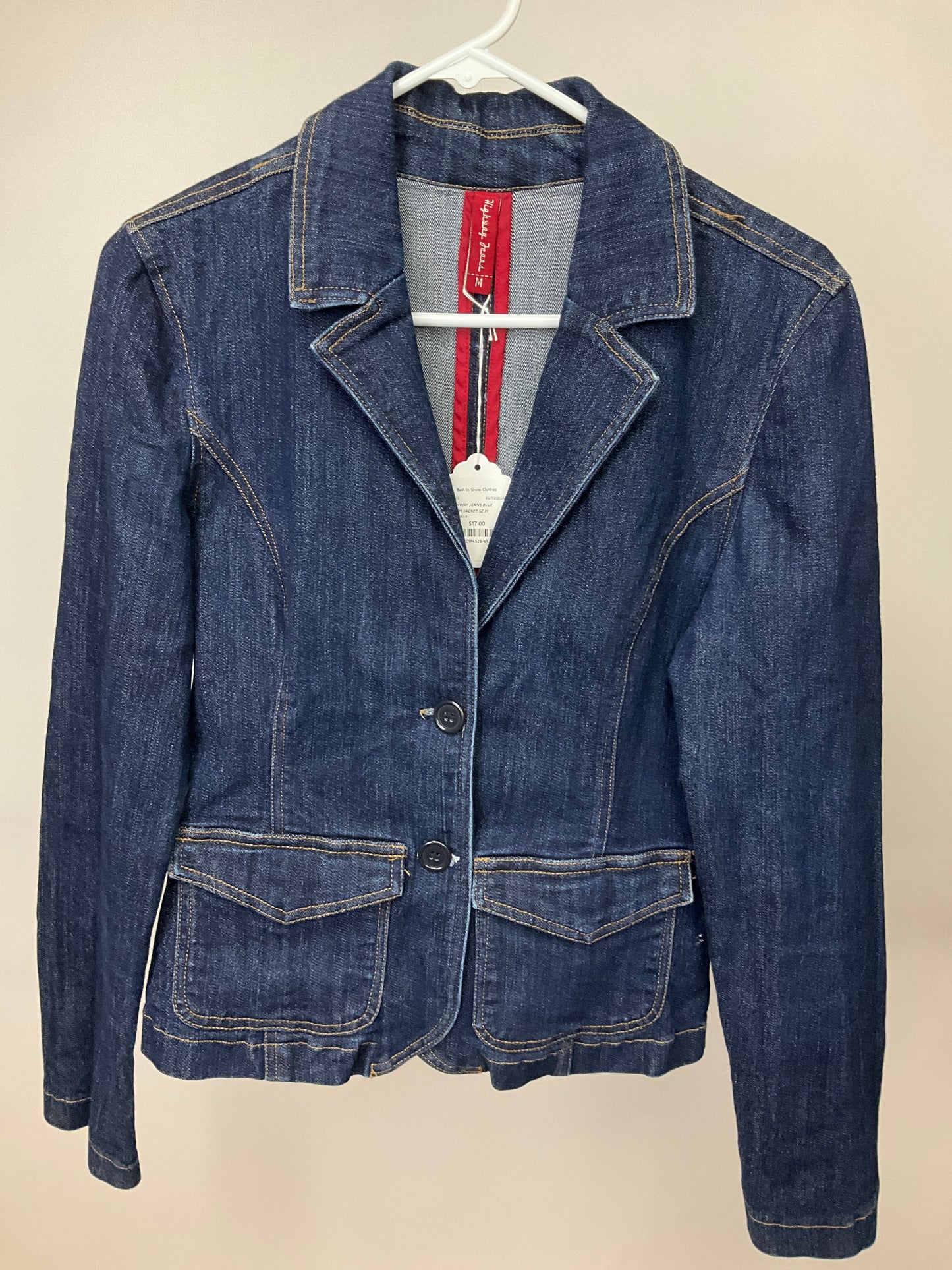 HIGHWAY JEANS BLUE DENIM JACKET SZ M