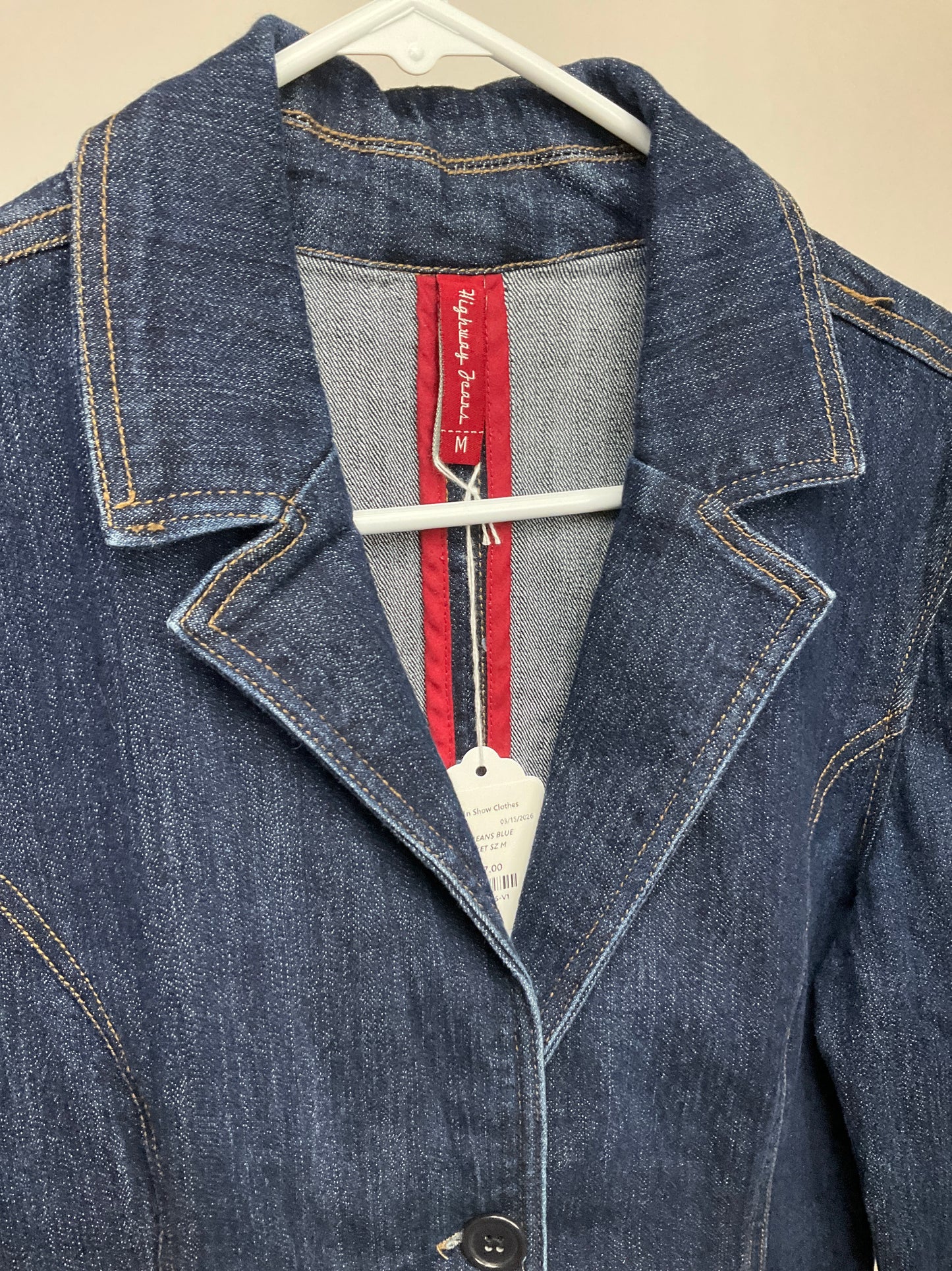 HIGHWAY JEANS BLUE DENIM JACKET SZ M