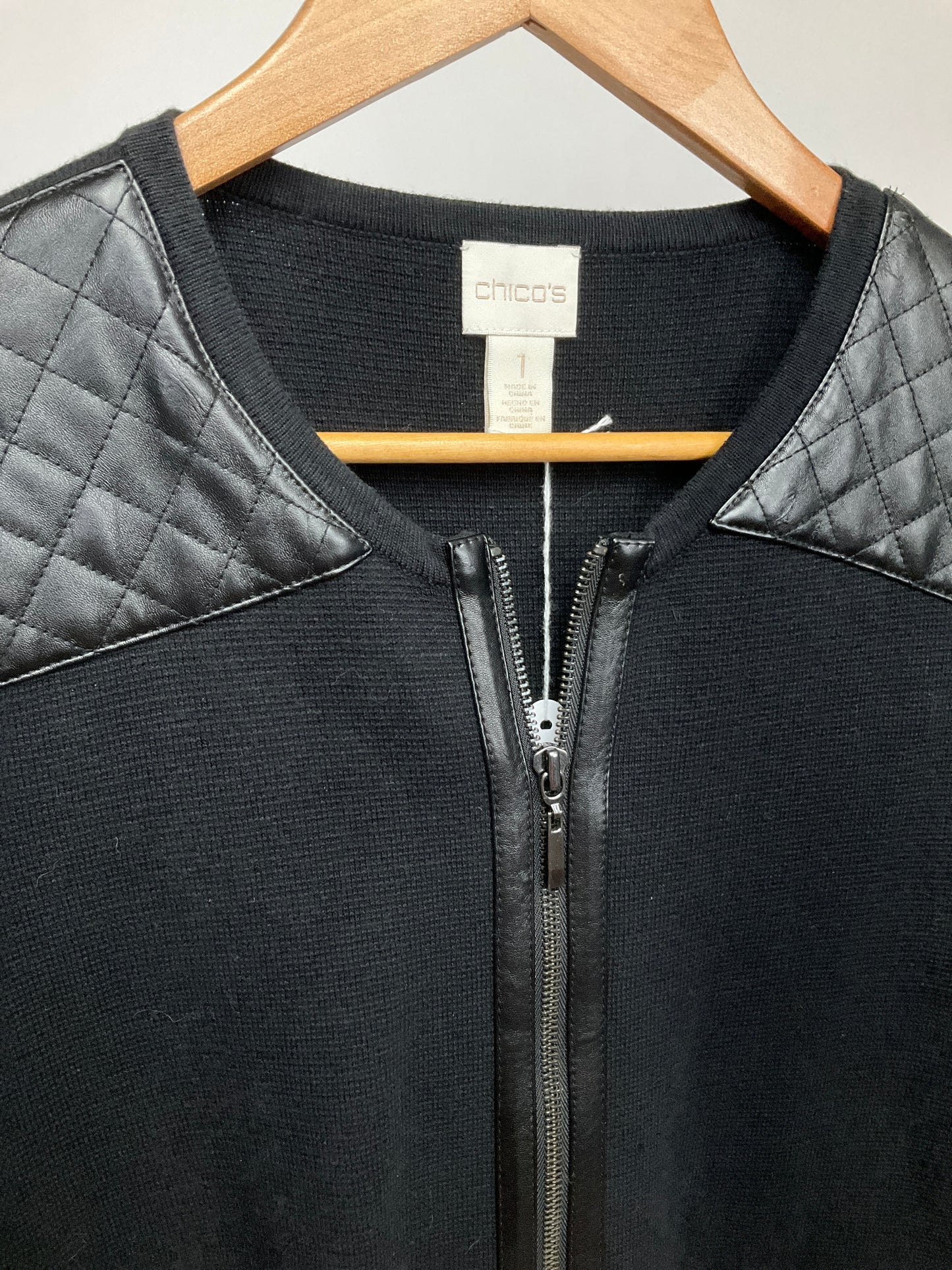 CHICO'S BLACK JACKET SZ 8