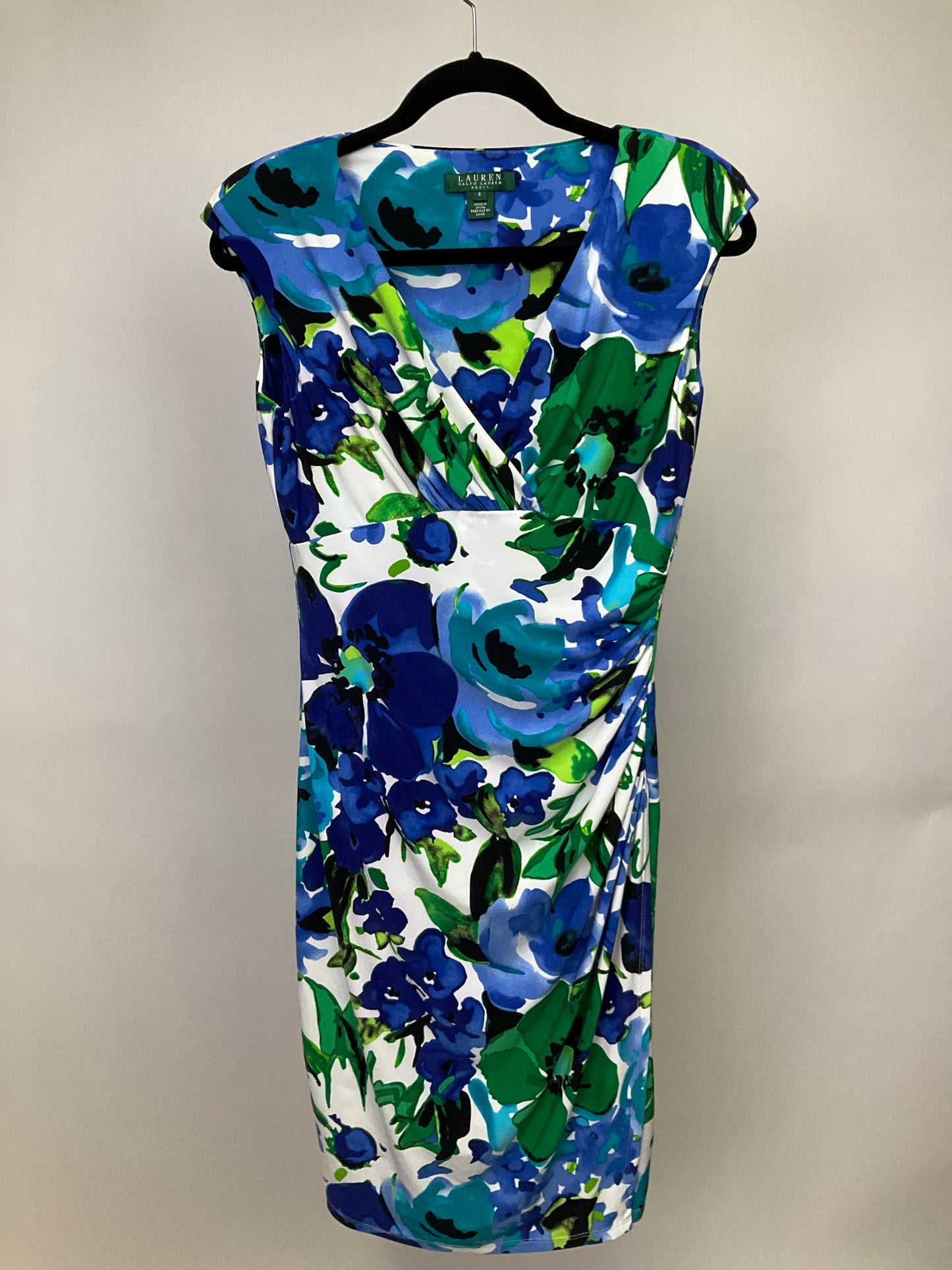 LAUREN BLUE GREEN DRESS SZ 6