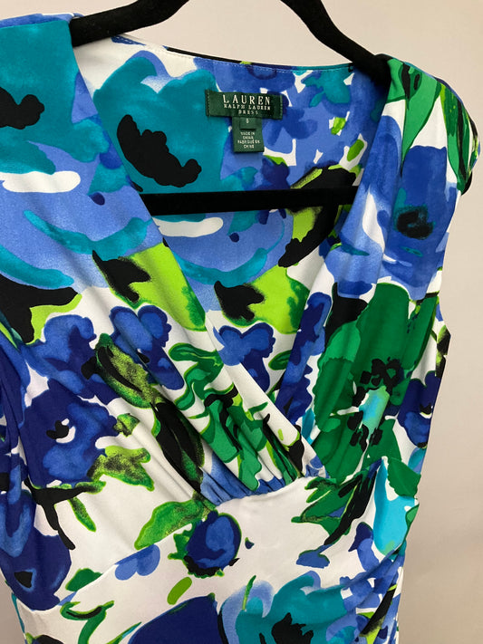 LAUREN BLUE GREEN DRESS SZ 6