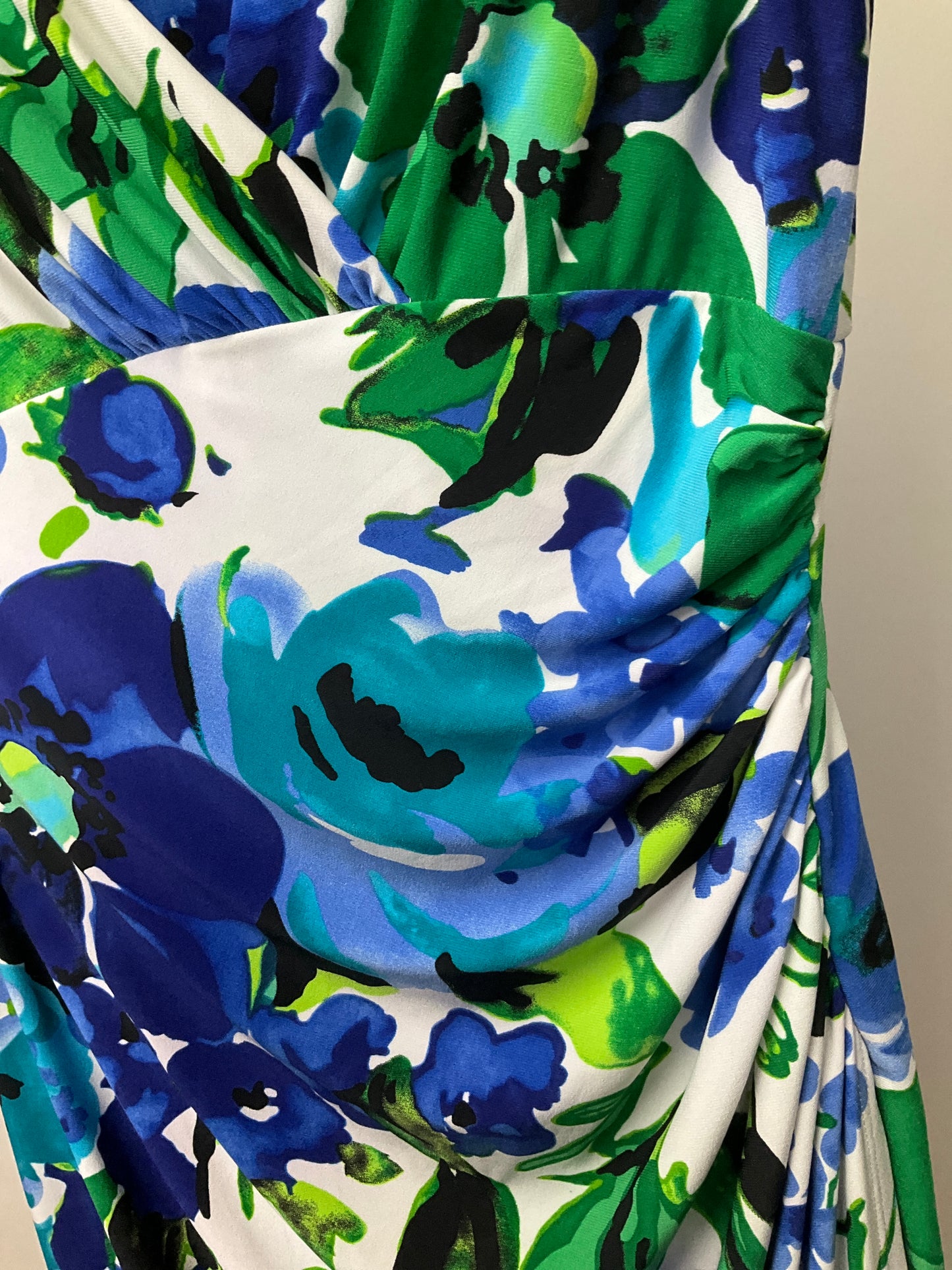 LAUREN BLUE GREEN DRESS SZ 6