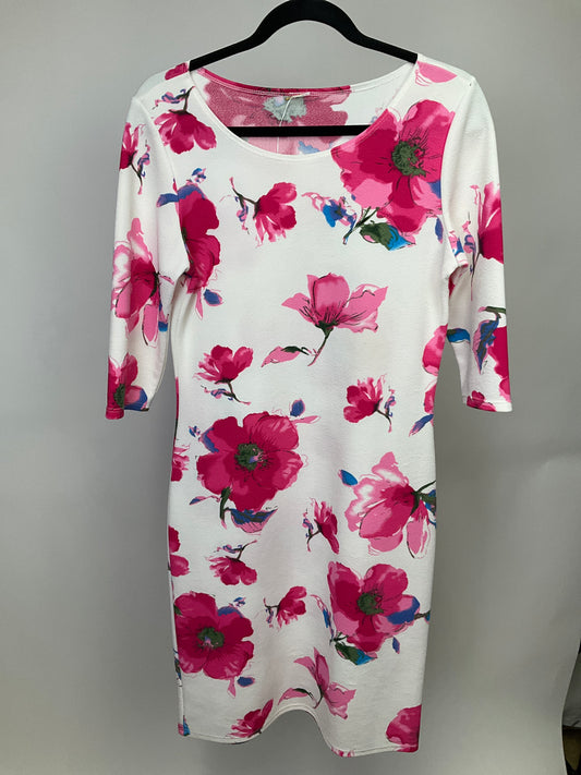NO BRAND PINK FLORAL DRESS SZ SM