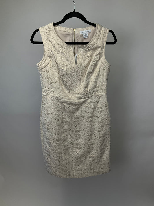 LIZ CLAIBORNE CREAM  DRESS SZ 4