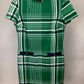 ENFOCUS STUDIO GREEN/WHITE/BLUE DRESS SZ 10