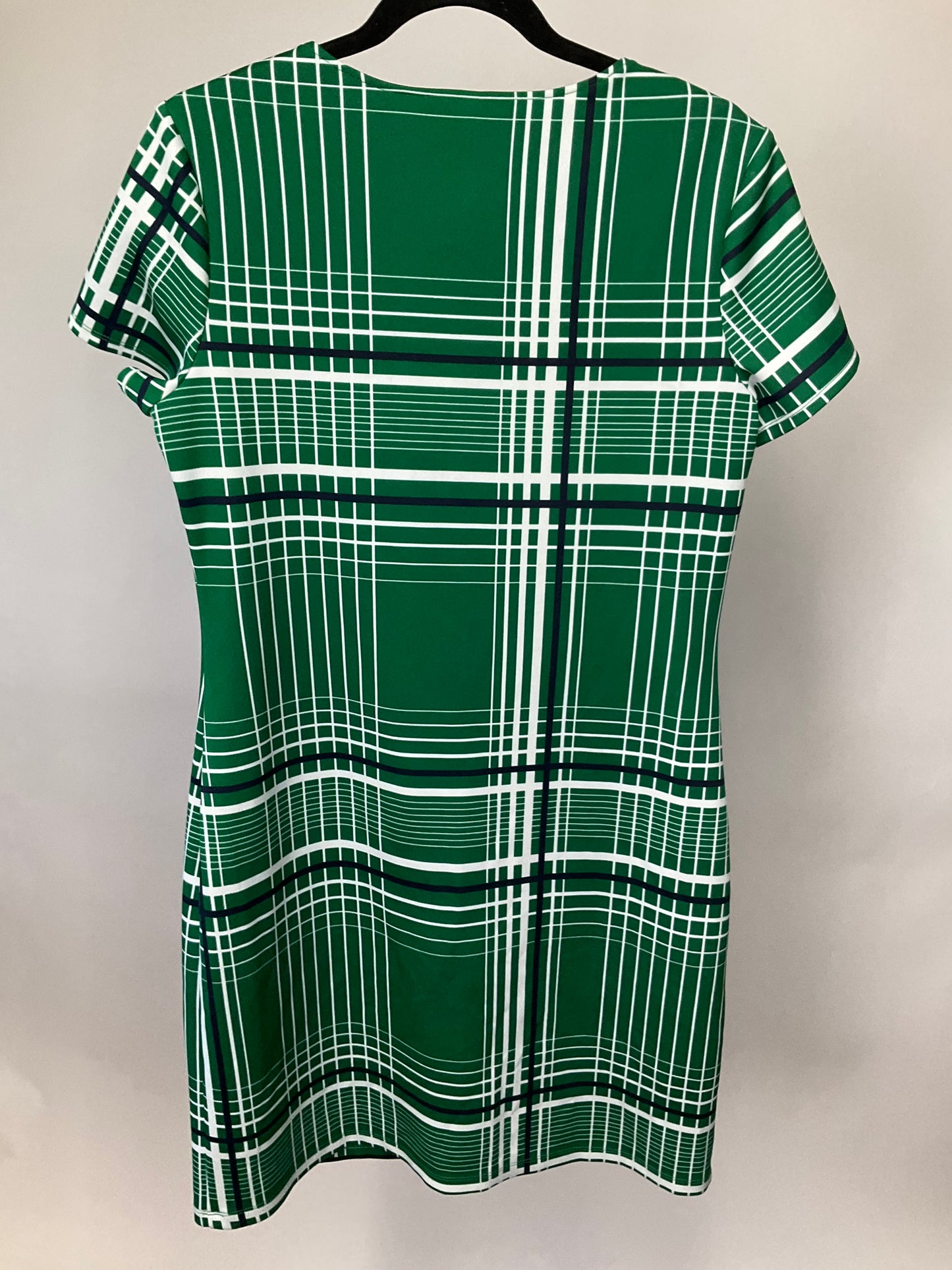 ENFOCUS STUDIO GREEN/WHITE/BLUE DRESS SZ 10