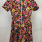 LULAROE BURGUNDY FLORAL DRESS SZ XS