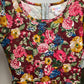 LULAROE BURGUNDY FLORAL DRESS SZ XS