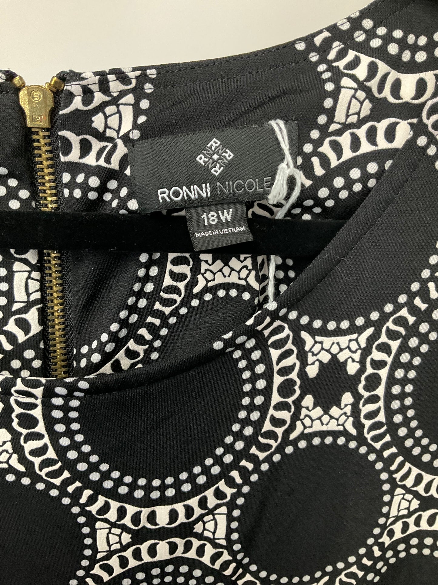 RONNI NICOLE BLACK WHITE DRESS SZ 18W
