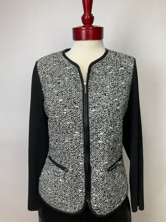 NYGARD BLACK WHITE JACKET SZ M