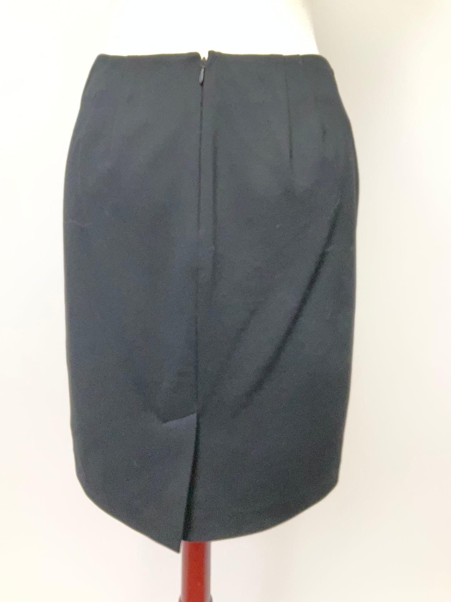 TALBOTS BLACK LEATHER SKIRT SZ 6P