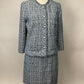 TALBOTS BLUE TWEED SKIRT SUIT SZ 6/8