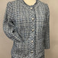 TALBOTS BLUE TWEED SKIRT SUIT SZ 6/8