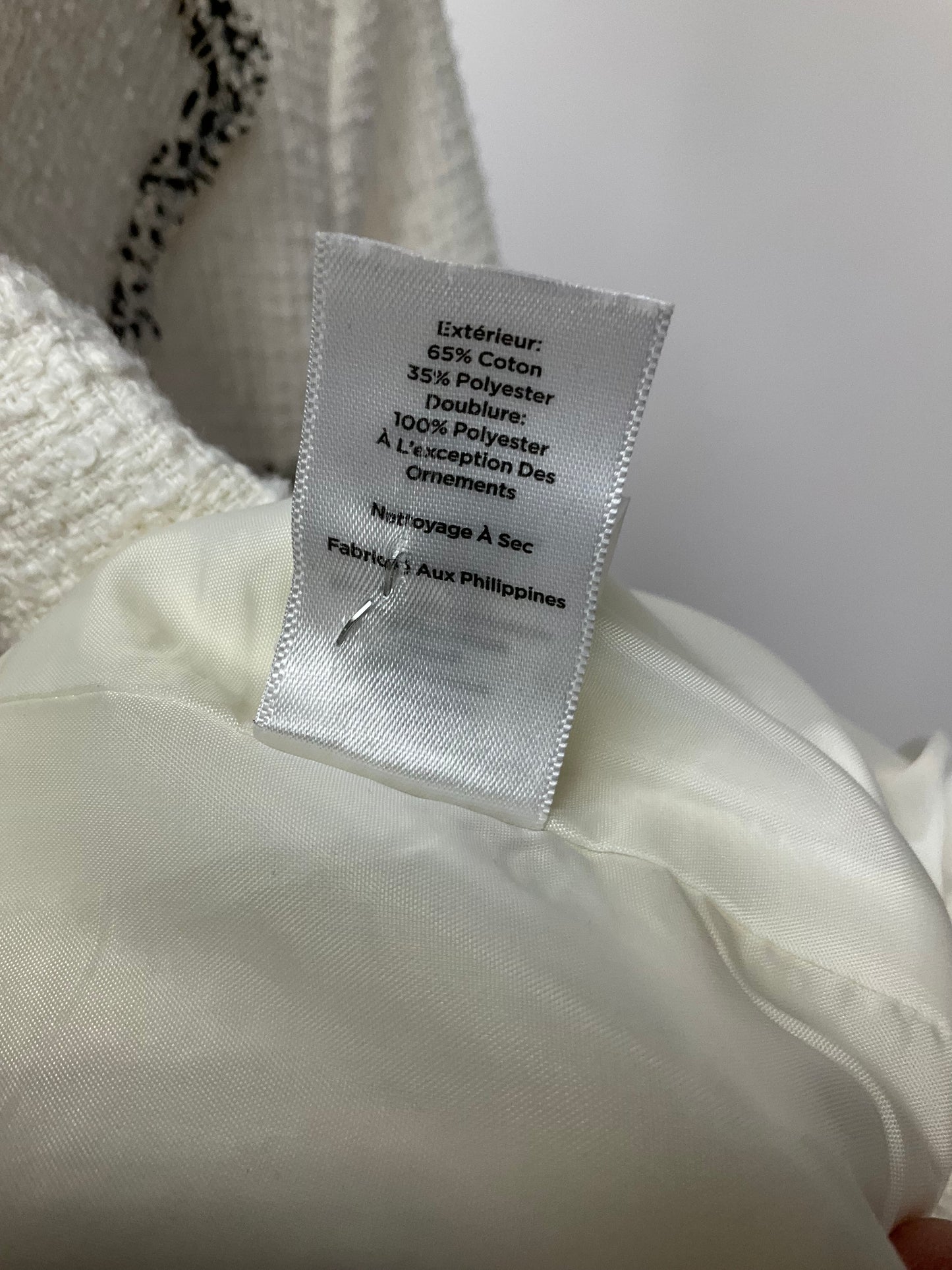 TALBOTS WHITE/BLACK SKIRT SUIT SZ 6