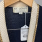 ST JOHN EVENING BLUE/CREAM SKIRT SUIT SZ 6/8