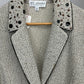 ST JOHN COLLECTION TAN/BLACK BLAZER SZ 10