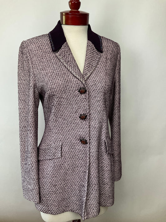 ST JOHN COLLECTION PLUM/ BLAZER SZ 10