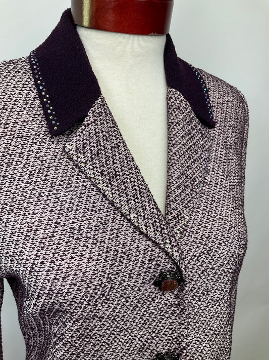 ST JOHN COLLECTION PLUM/ BLAZER SZ 10