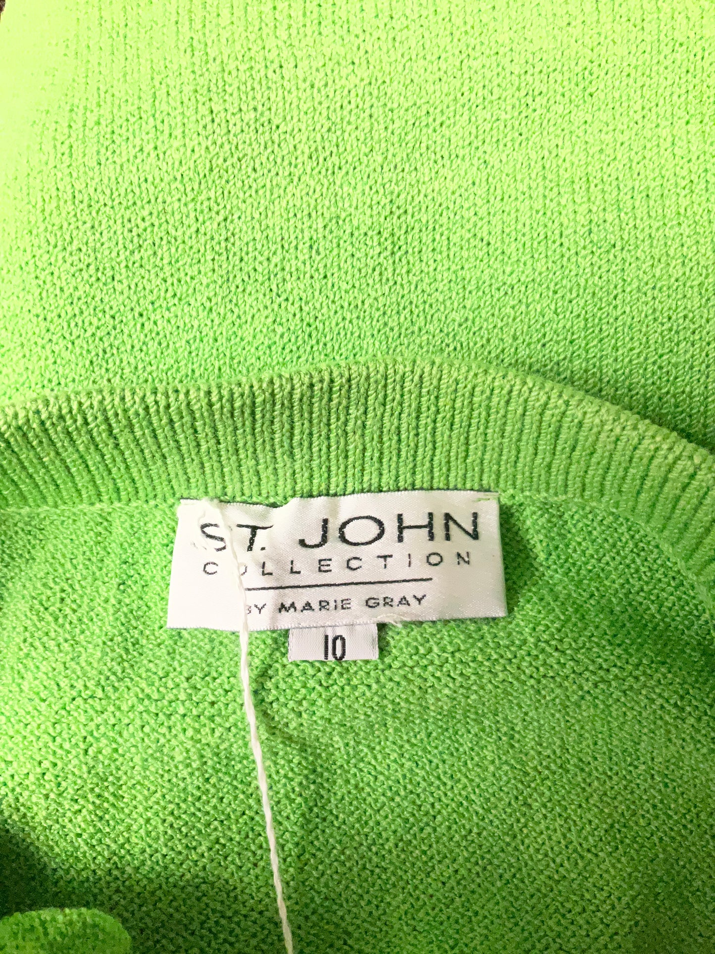 ST JOHN COLLECTION LIME SKIRT SZ 10