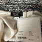ST JOHN COURTURE WHITE/BLACK SKIRT SZ 12