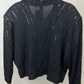 KAMA BY ST JOHN BLACK KNIT SWEATER SZ 20