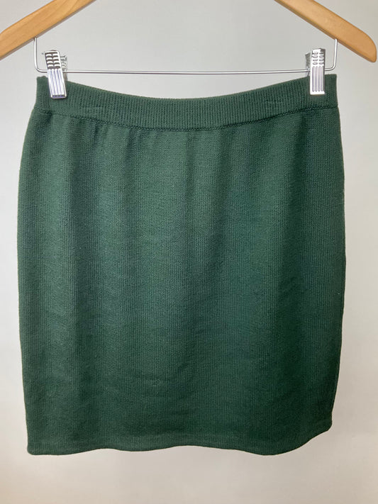 ST JOHN COLLECTION GREEN SKIRT SZ 10