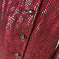 ST JOHN COUTURE RED PAILETTE BLAZER SIZE 8