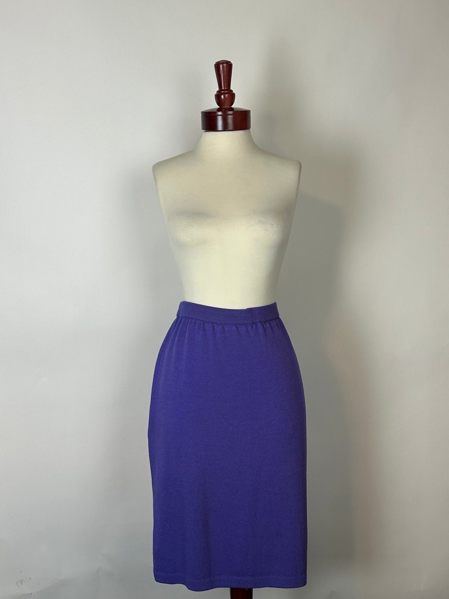 ST JOHN COLLECTION PURPLE SKIRT SUIT SZ 14