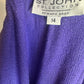 ST JOHN COLLECTION PURPLE SKIRT SUIT SZ 14