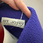 ST JOHN COLLECTION PURPLE KNIT JACKET SZ 4