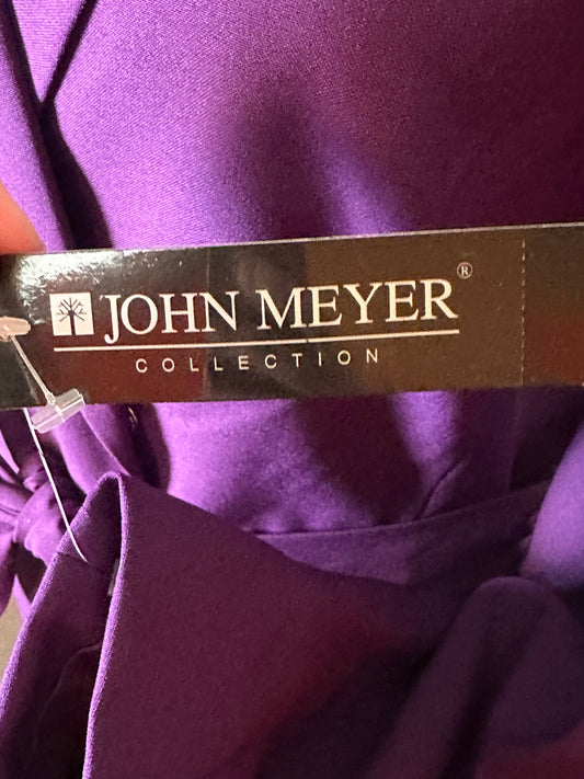 JOHN MEYER PURPLE WRAP JACKET SZ 10