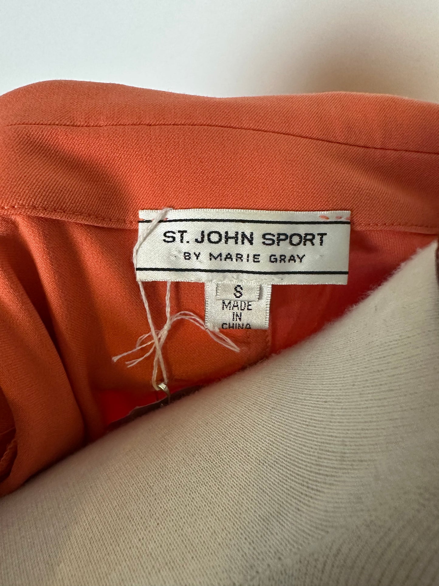 ST JOHN SPORT ORANGE BLAZER SZ S