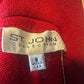 ST JOHN COLLECTION RED SKIRT SUIT SZ 8