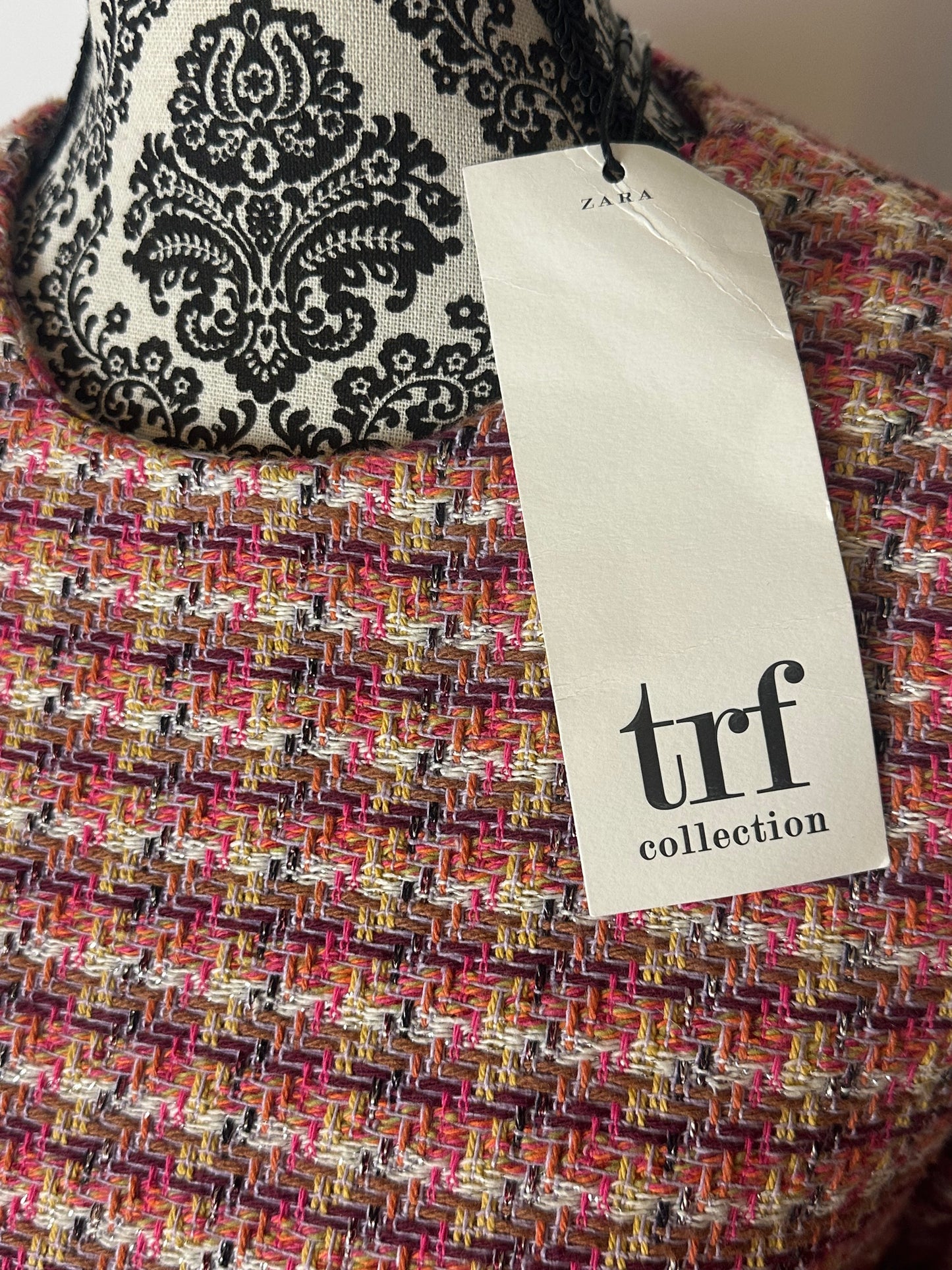 TRF PINK TWEED DRESS SZ M