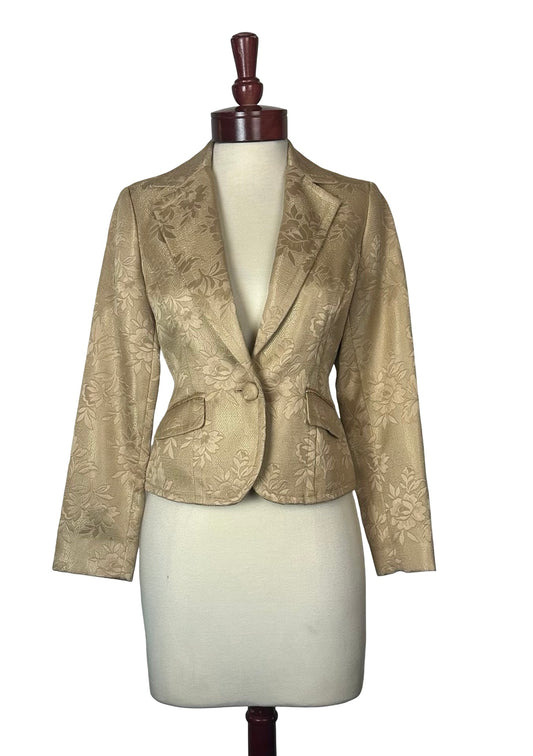 STYLE & CO TAN BLAZER SZ 4
