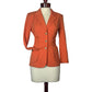 ST JOHN SPORT ORANGE BLAZER SZ S