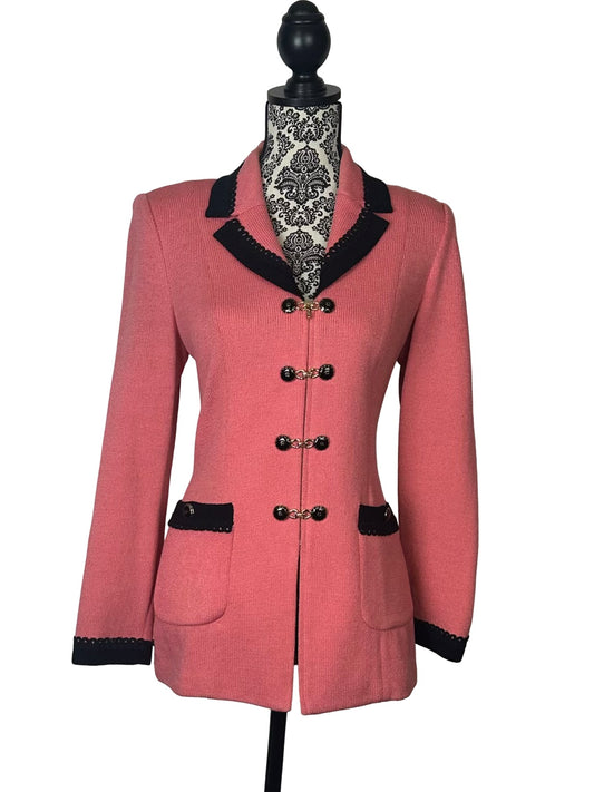 ST JOHN COLLECTION PINK BLAZER SZ 6