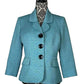 KASPER TURQUOISE/BLACK BLAZER SZ 8