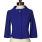 ST JOHN COLLECTION PURPLE KNIT JACKET SZ 4