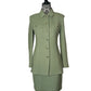 ST JOHN COLLECTION SAGE GREEN SUIT SZ 4