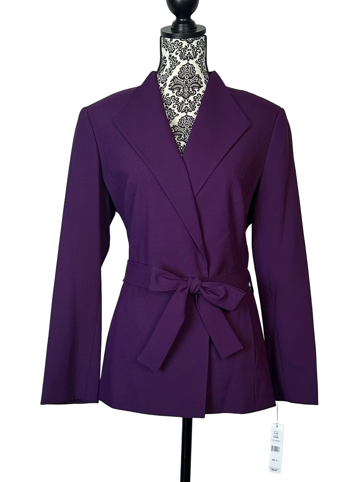 JOHN MEYER PURPLE WRAP JACKET SZ 10