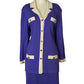 ST JOHN COLLECTION PURPLE SKIRT SUIT SZ 14