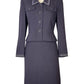 Kasper Plum suit with Rhinestones sz 6-8