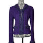 ST JOHN COUTURE PURPLE TWEED SZ 10