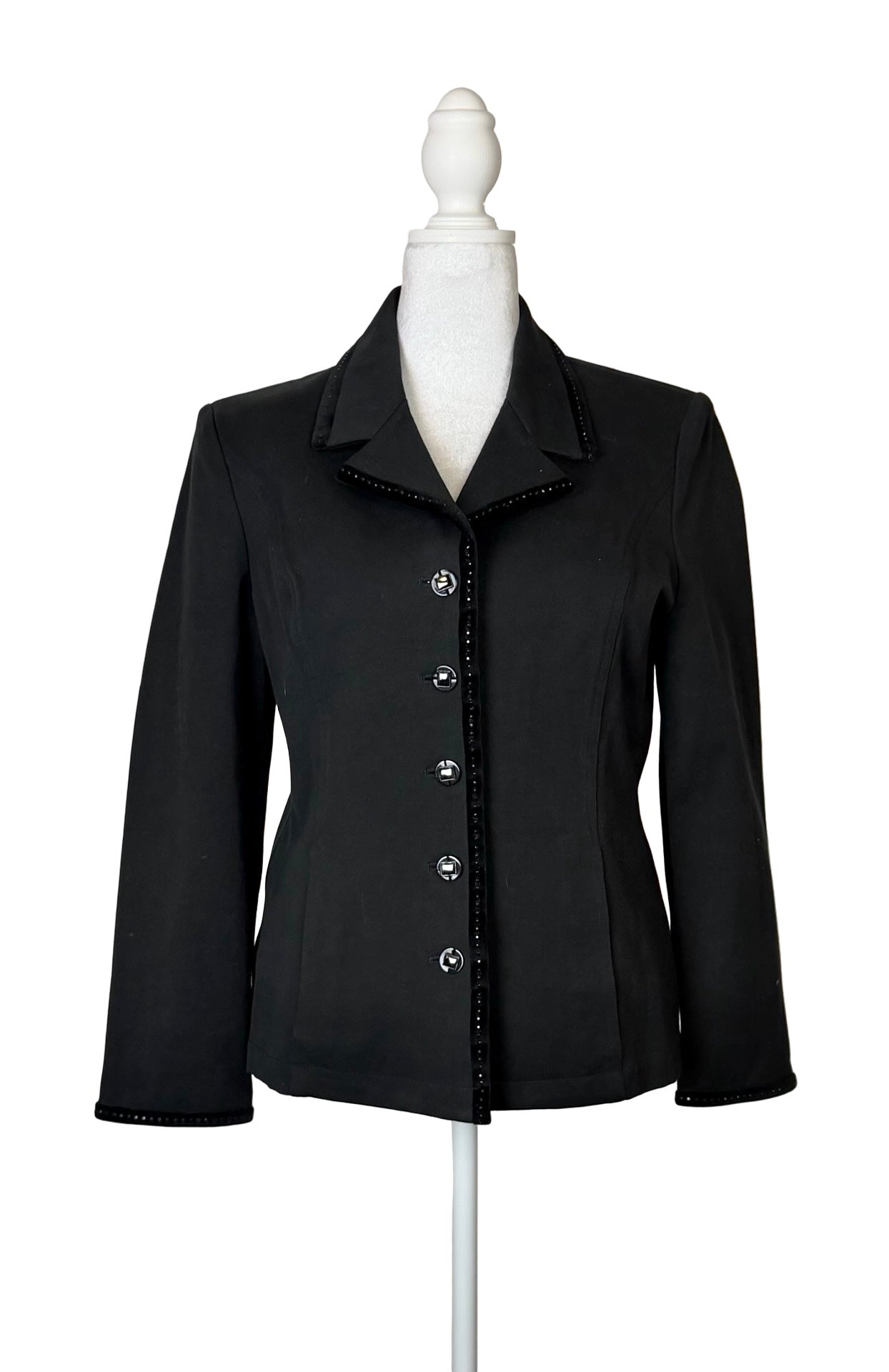 ST JOHN SPORT BLACK BLAZER SZ M