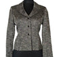 LE SUIT PETITE SILVER BLAZER SZ 6P