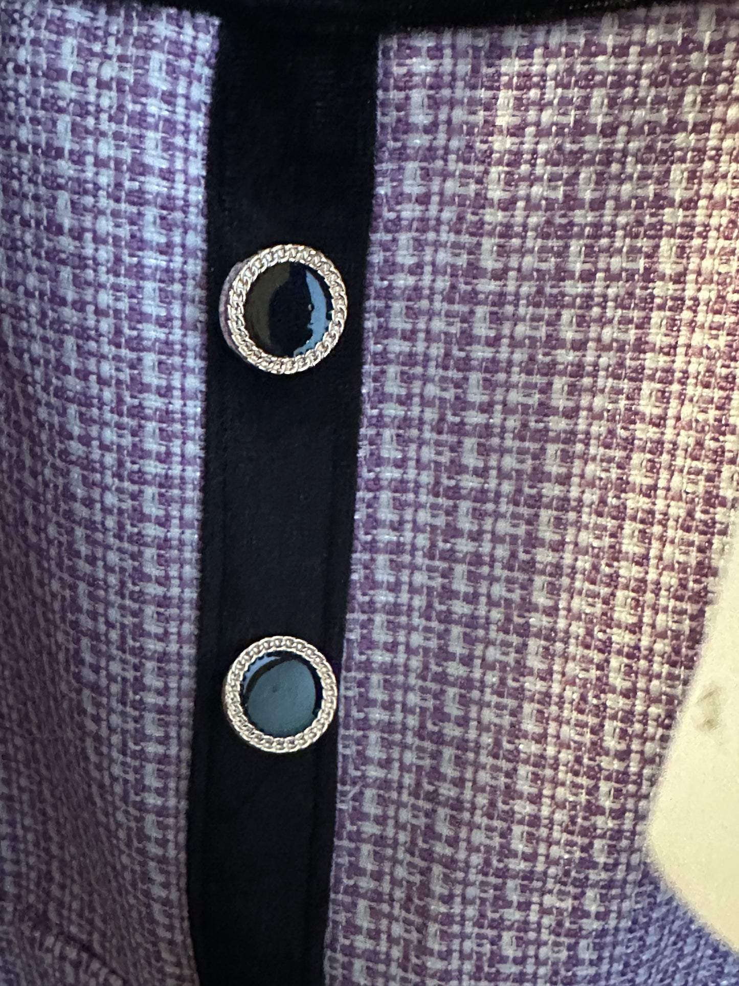 SHEIN PURPLE TWEED DRESS JUNIORS SZ 10Y